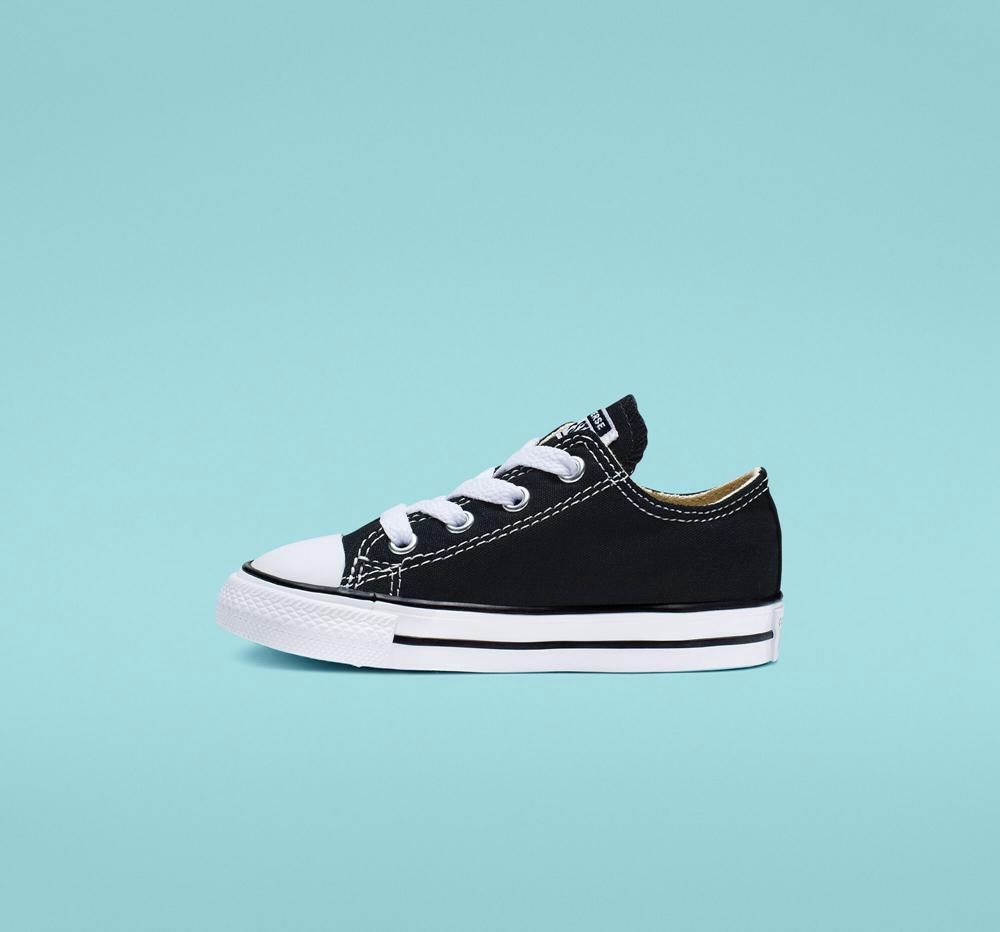 Black Girls' Converse Chuck Taylor All Star Classic Toddler Low Tops  India |  JUEO-43592