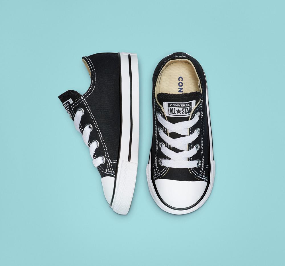 Black Girls' Converse Chuck Taylor All Star Classic Toddler Low Tops  India |  JUEO-43592