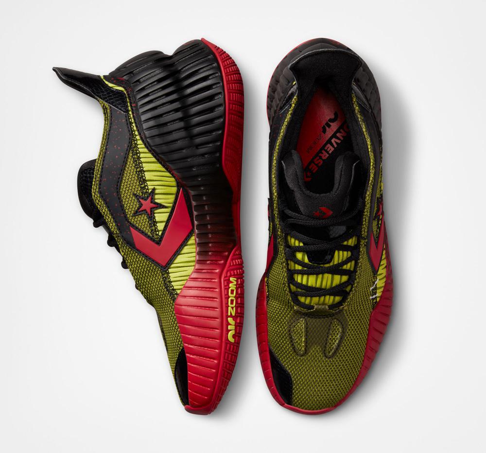 Black / Laser Lemon / Red Men's Converse All Star Bb Prototype Cx Monster Clash Basketball Low Tops  India |  PZSO-02453