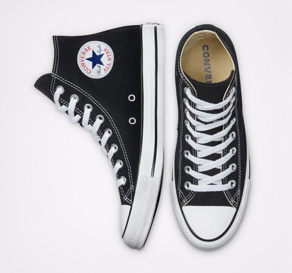 Black Men's Converse Chuck Taylor All Star Classic Unisex High Tops  India |  TOJP-71456