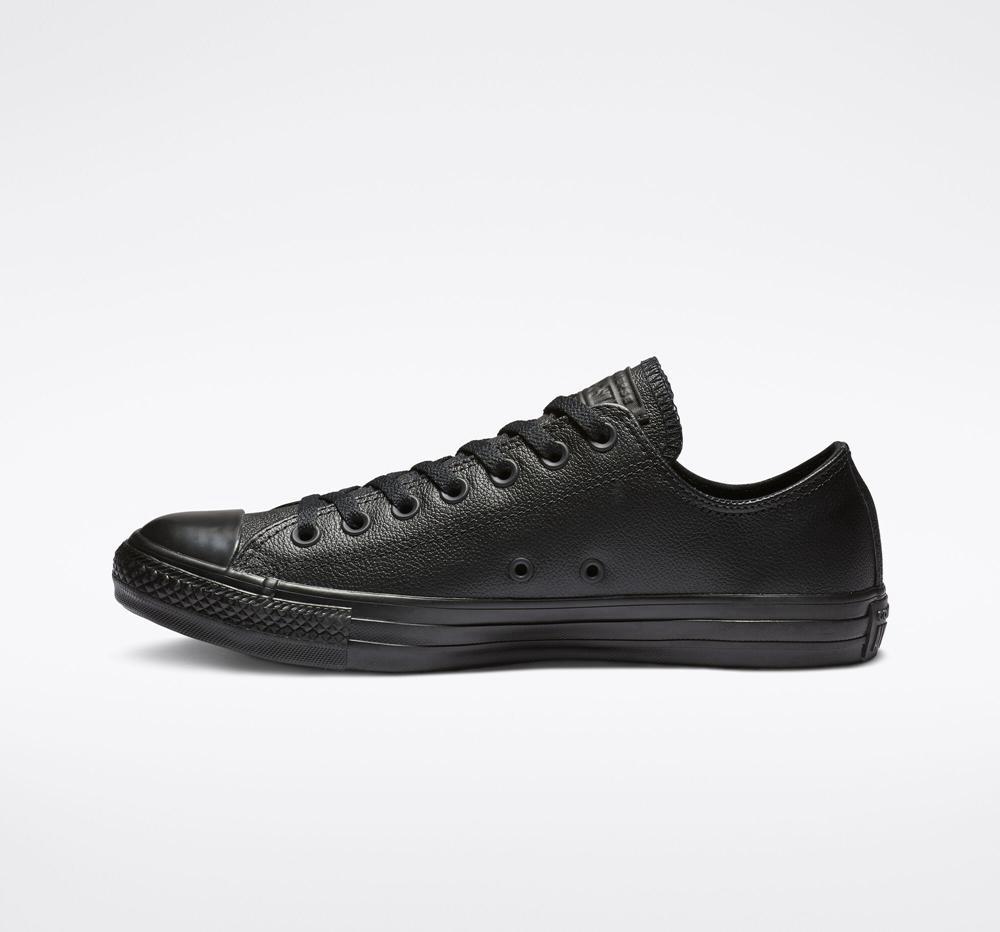 Black Mono Men's Converse Chuck Taylor All Star Leather Unisex Low Tops  India |  ANPB-14972