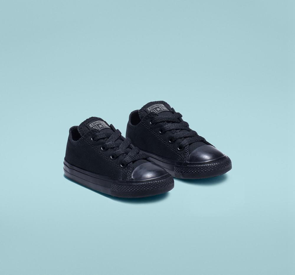 Black Monochrome Boys' Converse Chuck Taylor All Star Classic Toddler Low Tops  India |  BXOG-83620