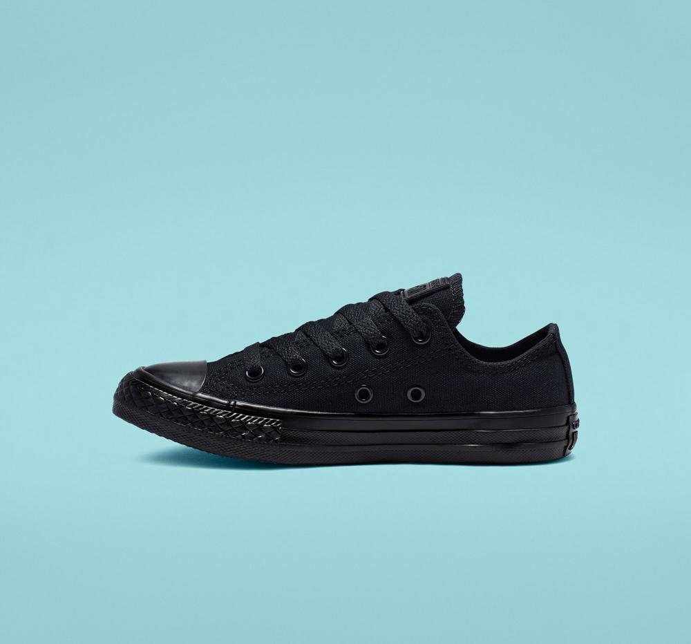 Black Monochrome Boys' Converse Chuck Taylor All Star Classic Little Kids Low Tops  India |  YKTD-19865