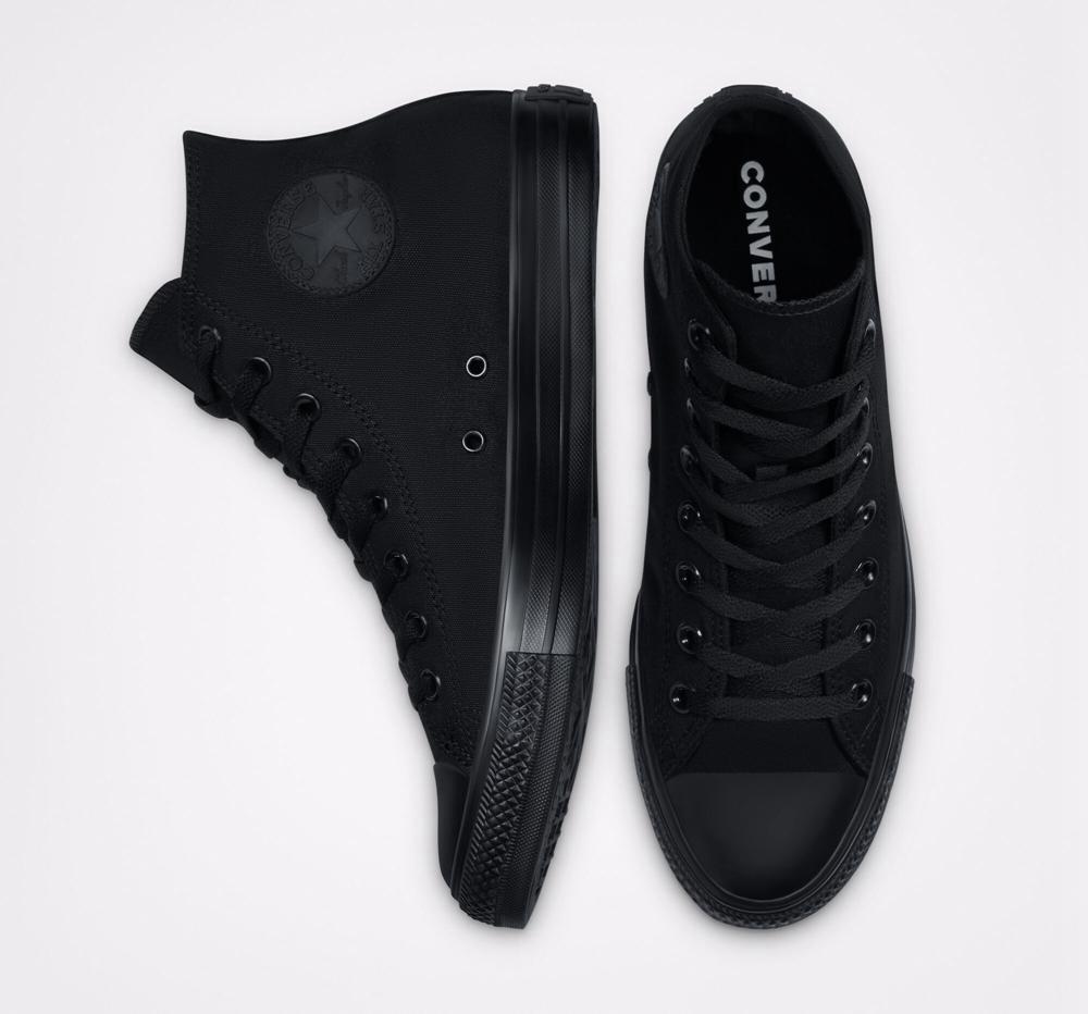 Black Monochrome Men's Converse Chuck Taylor All Star Classic Unisex High Tops  India |  DEAW-20951