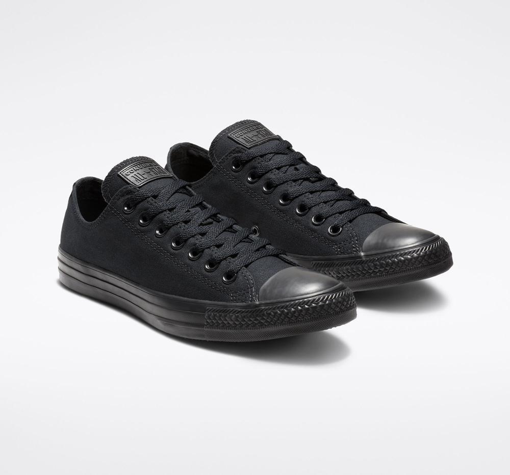 Black Monochrome Men's Converse Chuck Taylor All Star Classic Unisex Low Tops  India |  HSKV-67149