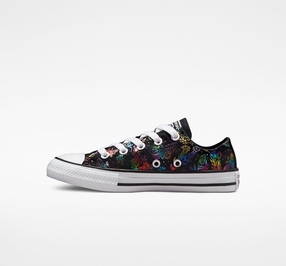 Black / Pink / Purple / Blue Girls' Converse Chuck Taylor All Star Butterfly Shine Little Kids Low Tops  India |  MIBG-62198