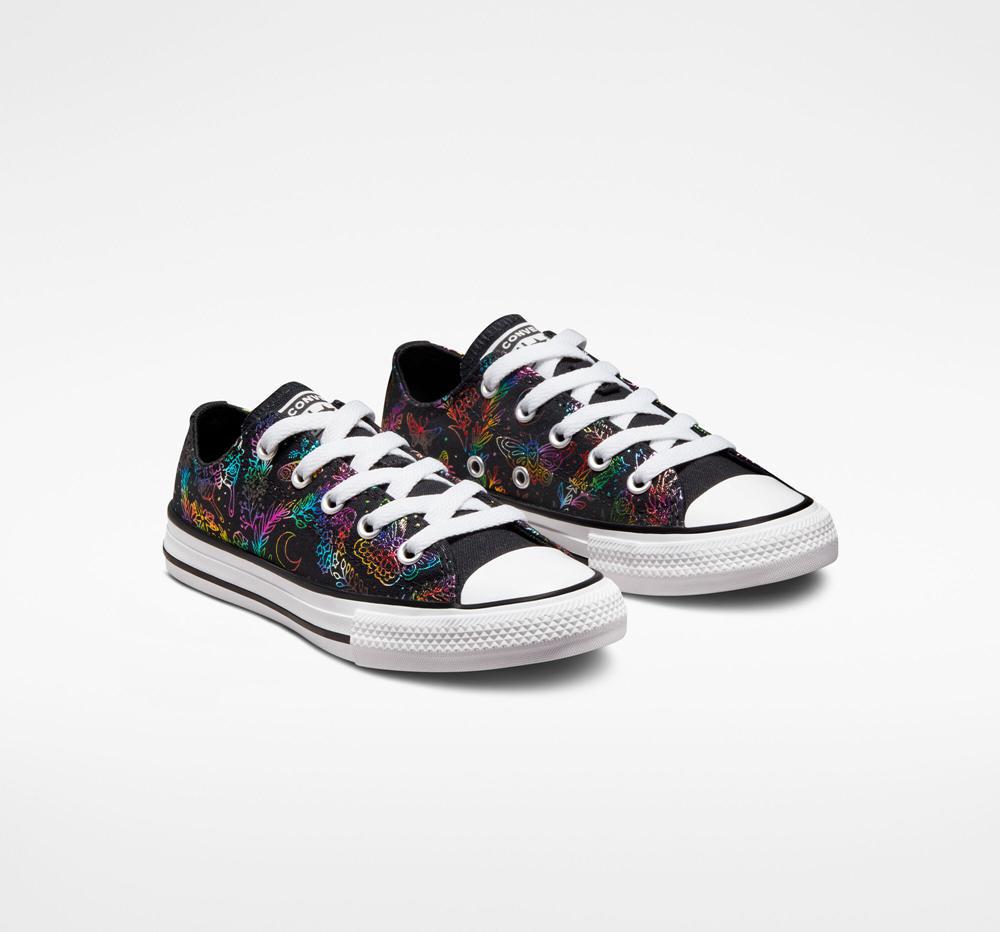 Black / Pink / Purple / Blue Girls' Converse Chuck Taylor All Star Butterfly Shine Little Kids Low Tops  India |  MIBG-62198