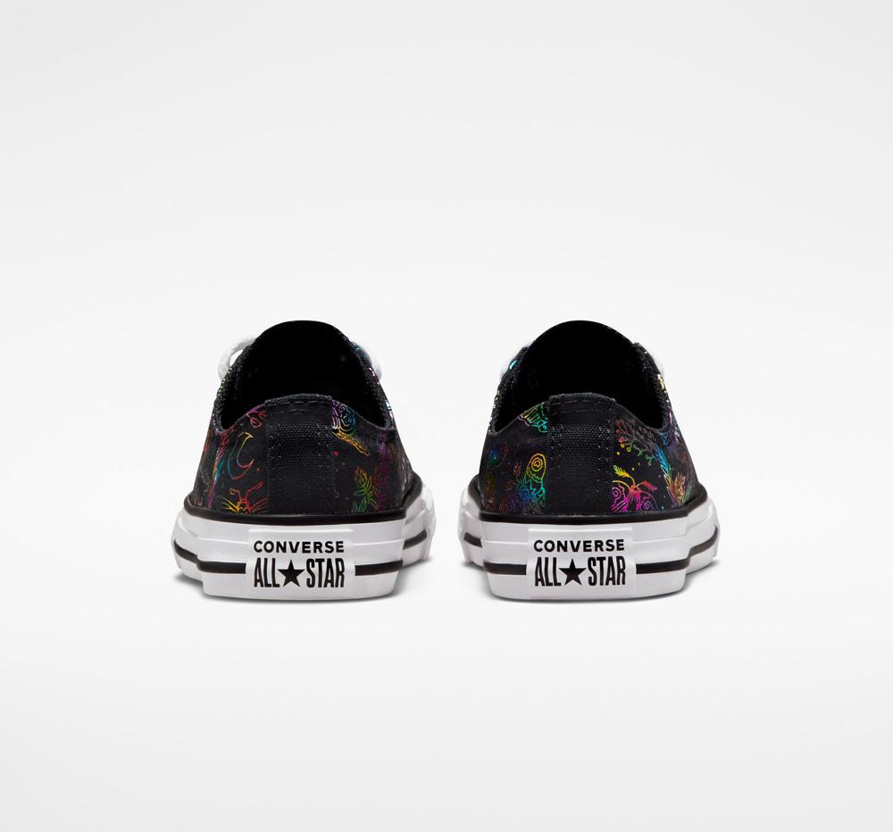 Black / Pink / Purple / Blue Girls' Converse Chuck Taylor All Star Butterfly Shine Little Kids Low Tops  India |  MIBG-62198