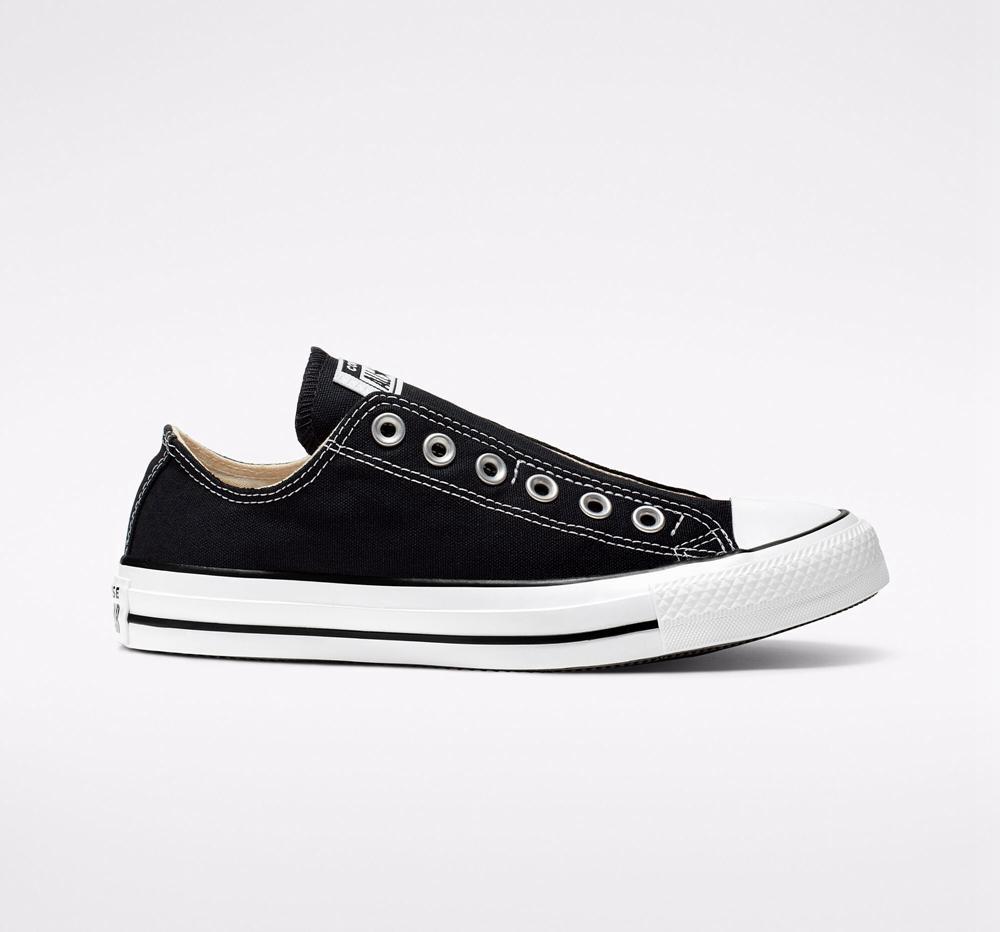 Black / White / Black Men\'s Converse Chuck Taylor All Star Slip Unisex Low Tops  India |  FUSX-52190