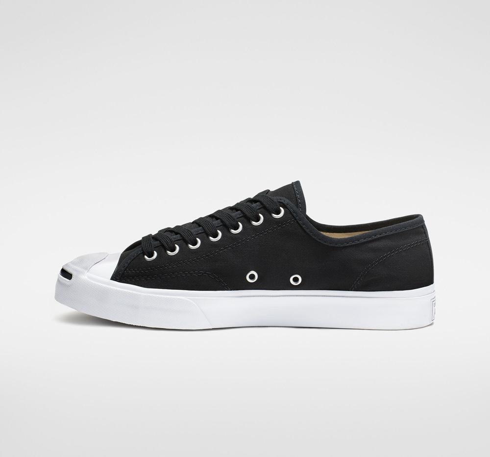 Black / White / Black Women's Converse Jack Purcell Canvas Unisex Low Tops  India |  KBTF-98260