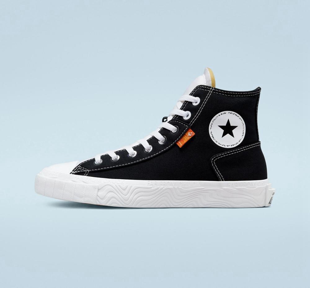 Black / White / White Men's Converse Chuck Taylor Alt Star Canvas Unisex High Tops  India |  WLBR-95642