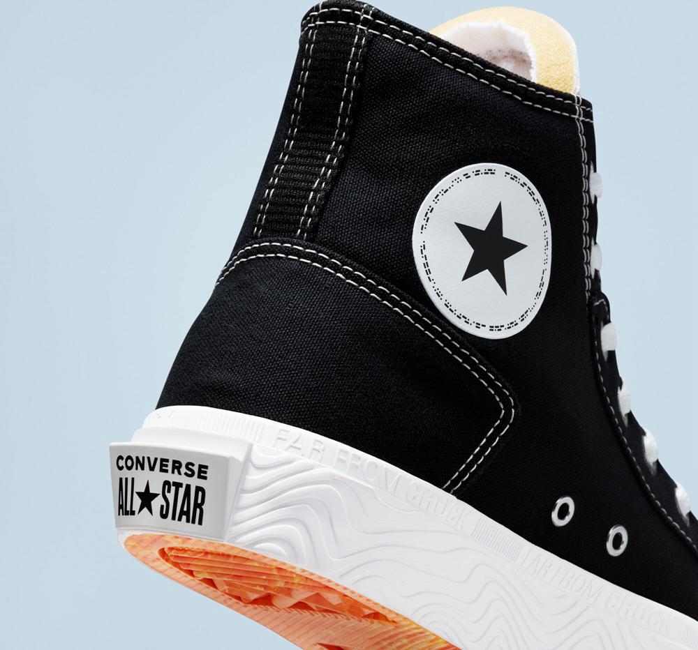 Black / White / White Men's Converse Chuck Taylor Alt Star Canvas Unisex High Tops  India |  WLBR-95642