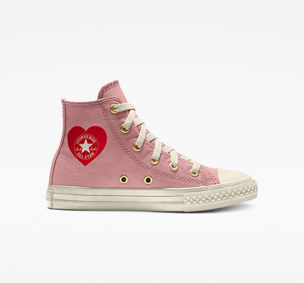 Bleached Coral Boys\' Converse Custom Chuck Taylor All Star By You Little Kids High Tops  India |  IHBN-10634