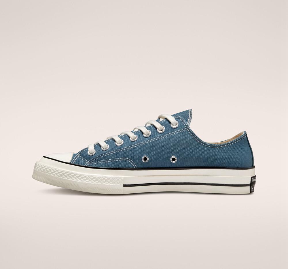 Blue Deep Waters / Egret / Black Women's Converse Chuck 70 Canvas Unisex Low Tops  India |  NQGT-07813