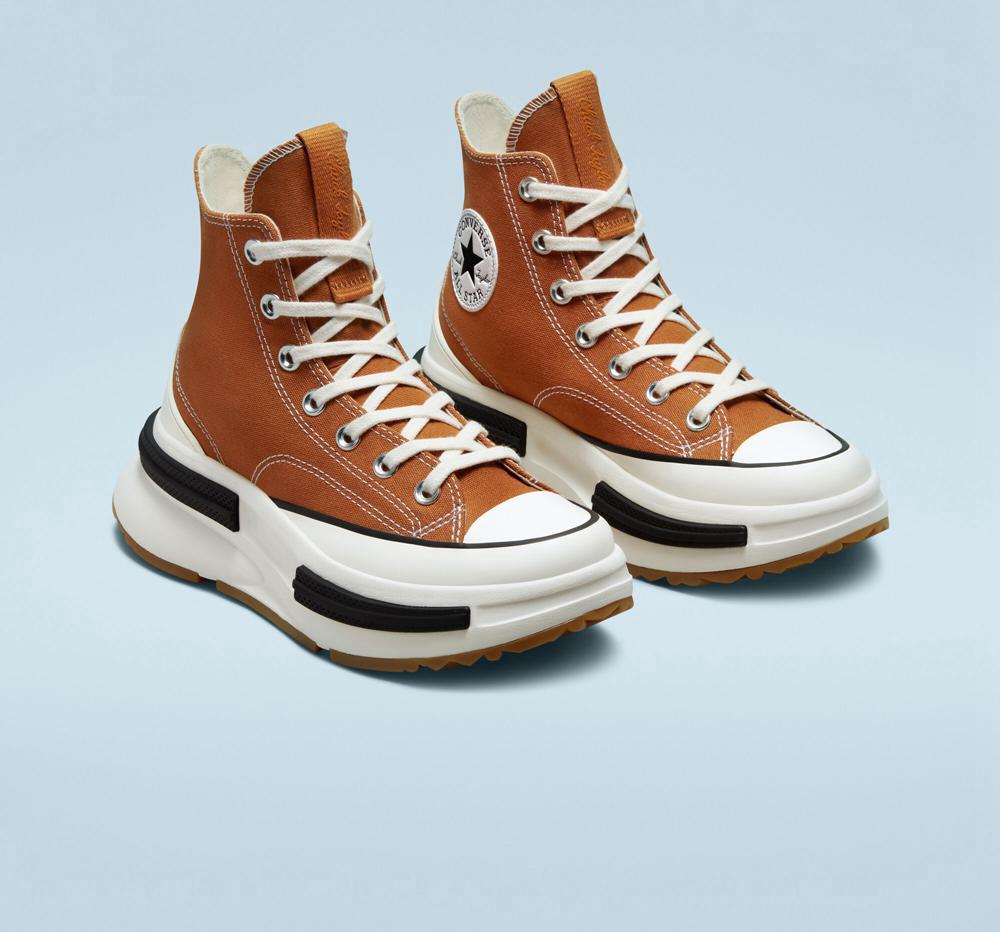 Brown Men's Converse Run Star Legacy Cx Unisex High Top Platform Shoes  India |  KZAX-39851