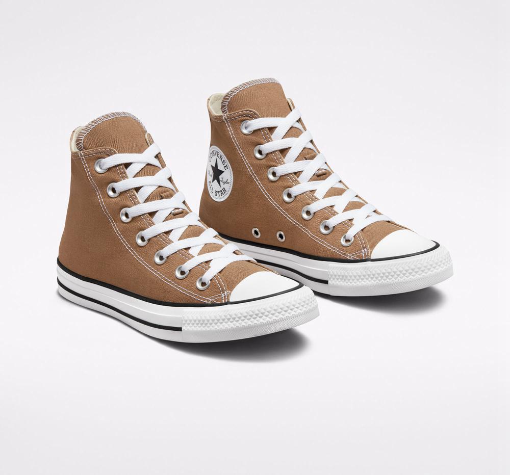 Brown Sand Dune / White / Black Men's Converse Chuck Taylor All Star Seasonal Color Unisex High Tops  India |  COGY-78621