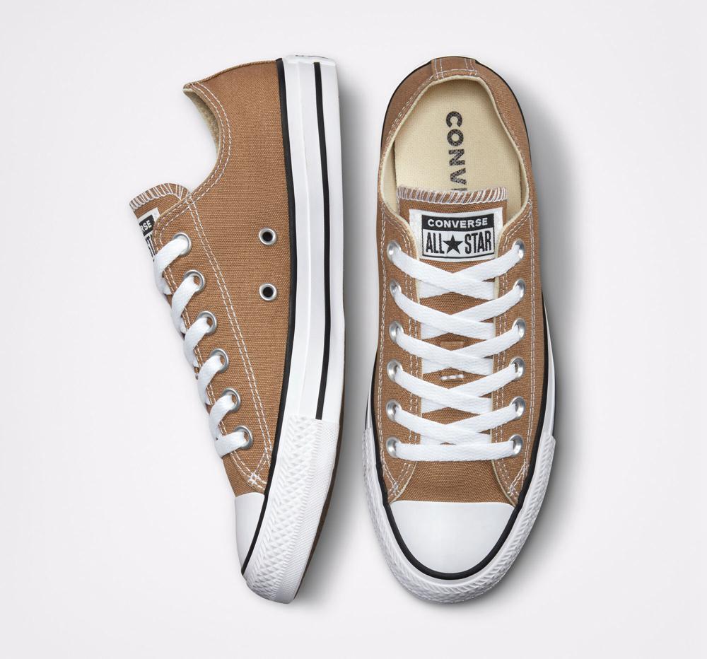 Brown Sand Dune / White / Black Men's Converse Chuck Taylor All Star Seasonal Color Unisex Low Tops  India |  JMQA-60127