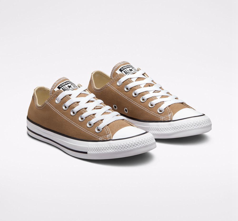 Brown Sand Dune / White / Black Men's Converse Chuck Taylor All Star Seasonal Color Unisex Low Tops  India |  JMQA-60127