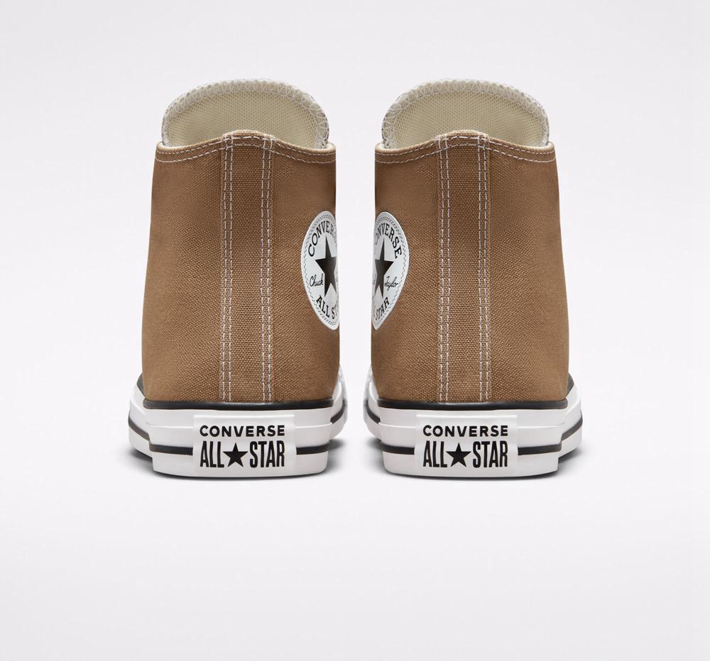 Brown Sand Dune / White / Black Men's Converse Chuck Taylor All Star Seasonal Color Unisex High Tops  India |  QVFM-96752