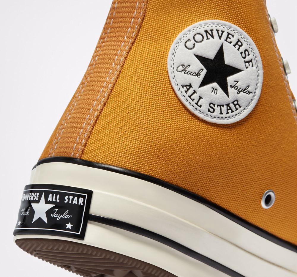 Brown Sunflower / Black / Egret Women's Converse Chuck 70 Vintage Canvas Unisex High Tops  India |  UJHL-41693