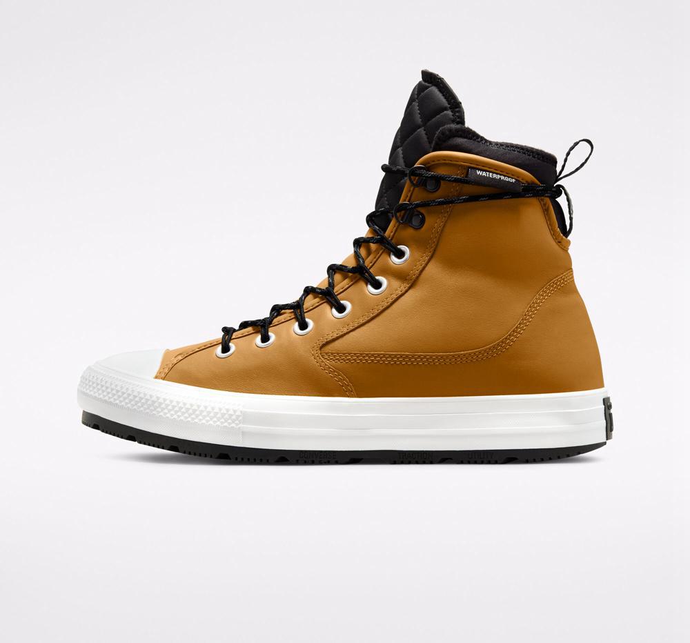 Brown Wheat / White / Black Men's Converse Chuck Taylor All Star All Terrain Counter Climate Unisex Boots  India |  OVKE-02134