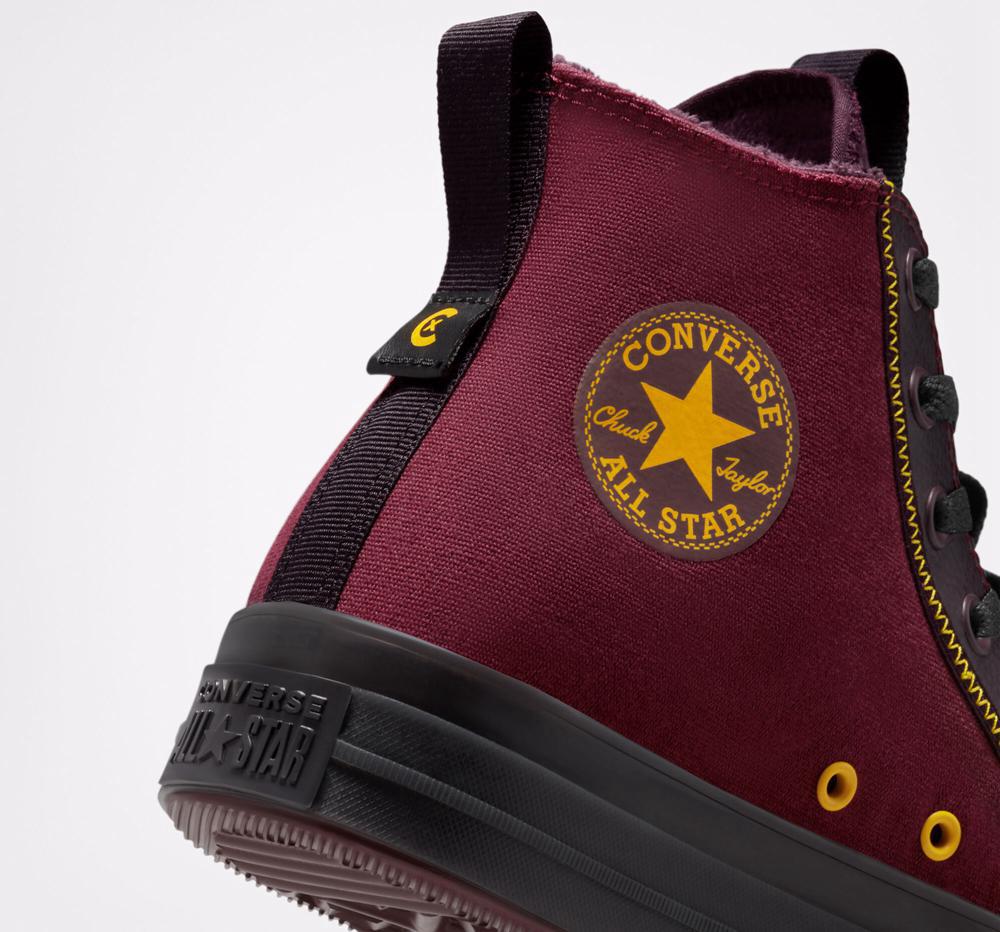 Burgundy Dark Beetroot / Black Cherry Men's Converse Chuck Taylor All Star Cx Explore Counter Climate Unisex High Tops  India |  ONXE-48026