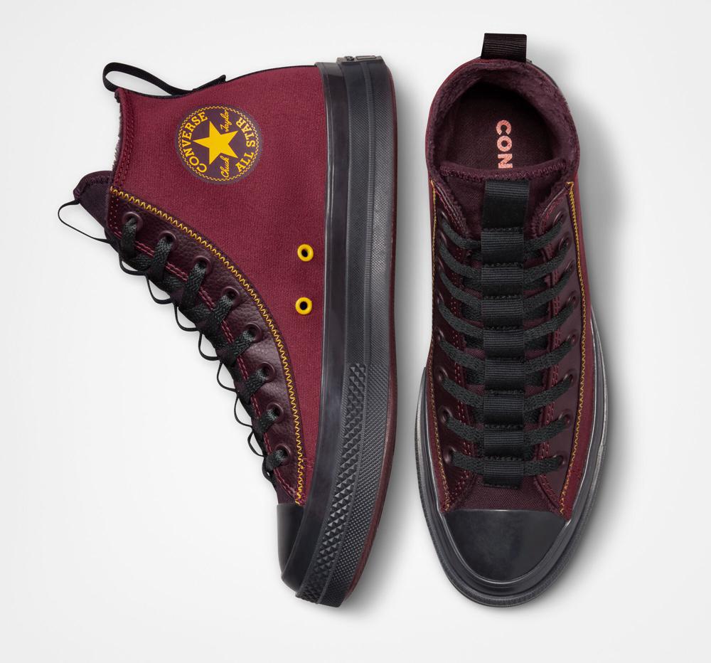 Burgundy Dark Beetroot / Black Cherry Women's Converse Chuck Taylor All Star Cx Explore Counter Climate Unisex High Tops  India |  AQRW-29045