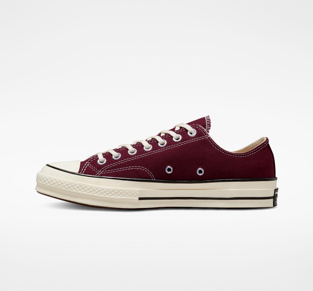 Burgundy Dark Beetroot / Egret / Black Men's Converse Chuck 70 Vintage Canvas Unisex Low Tops  India |  IRZU-53068