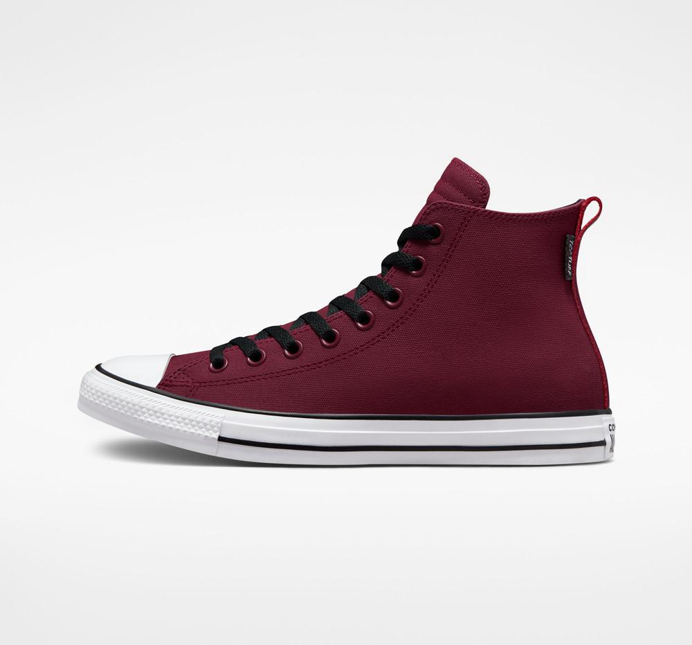 Burgundy Dark Beetroot / White / Black Men's Converse Chuck Taylor All Star Tectuff Unisex High Tops  India |  GKMB-92405