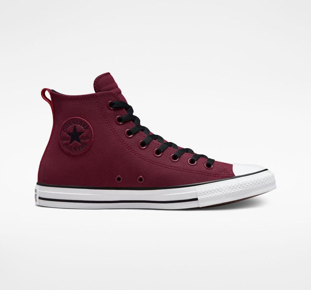 Burgundy Dark Beetroot / White / Black Men\'s Converse Chuck Taylor All Star Tectuff Unisex High Tops  India |  GKMB-92405