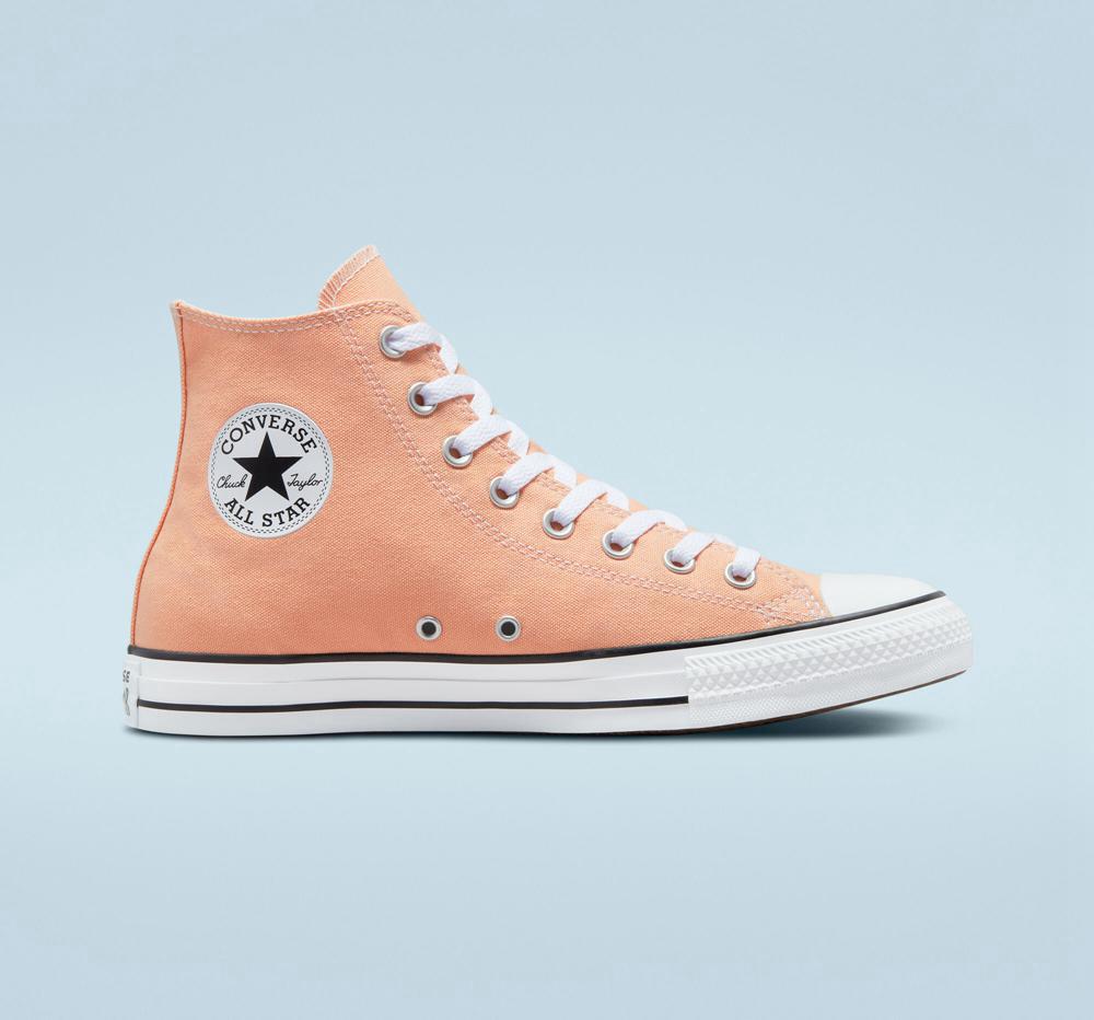 Coral Cantaloupe Women\'s Converse Chuck Taylor All Star Surplus Canvas Unisex High Tops  India |  WGPF-09347