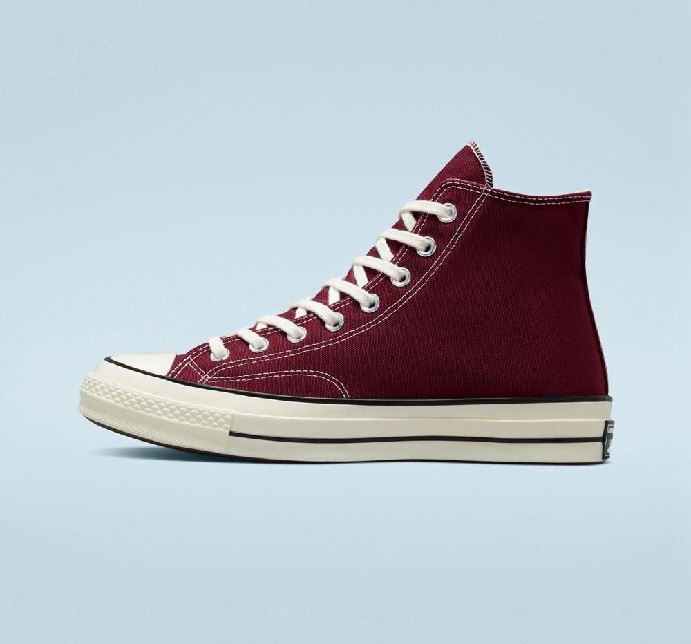 Deep Bordeaux / Egret / Black Men's Converse Chuck 70 Vintage Canvas Unisex High Tops  India |  PKEB-12654