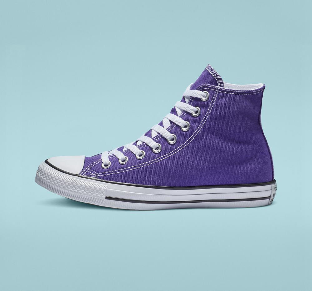 Electric Purple Women's Converse Chuck Taylor All Star Classic Unisex High Tops  India |  AYSM-02394