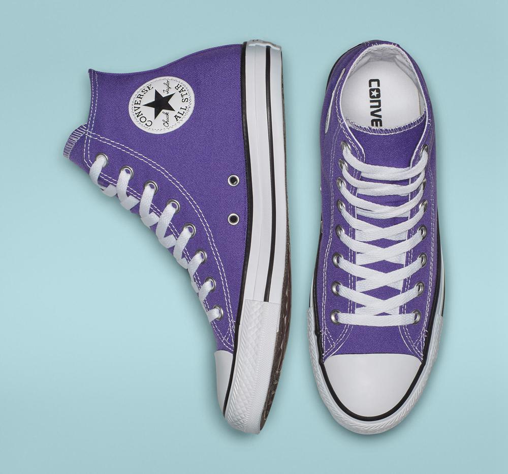 Electric Purple Women's Converse Chuck Taylor All Star Classic Unisex High Tops  India |  AYSM-02394