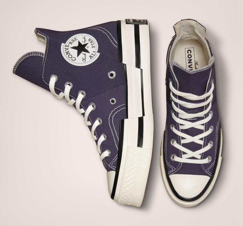 Green Dark Raisin / Egret / Black Men's Converse Chuck 70 Plus Unisex High Tops  India |  GHTX-30142