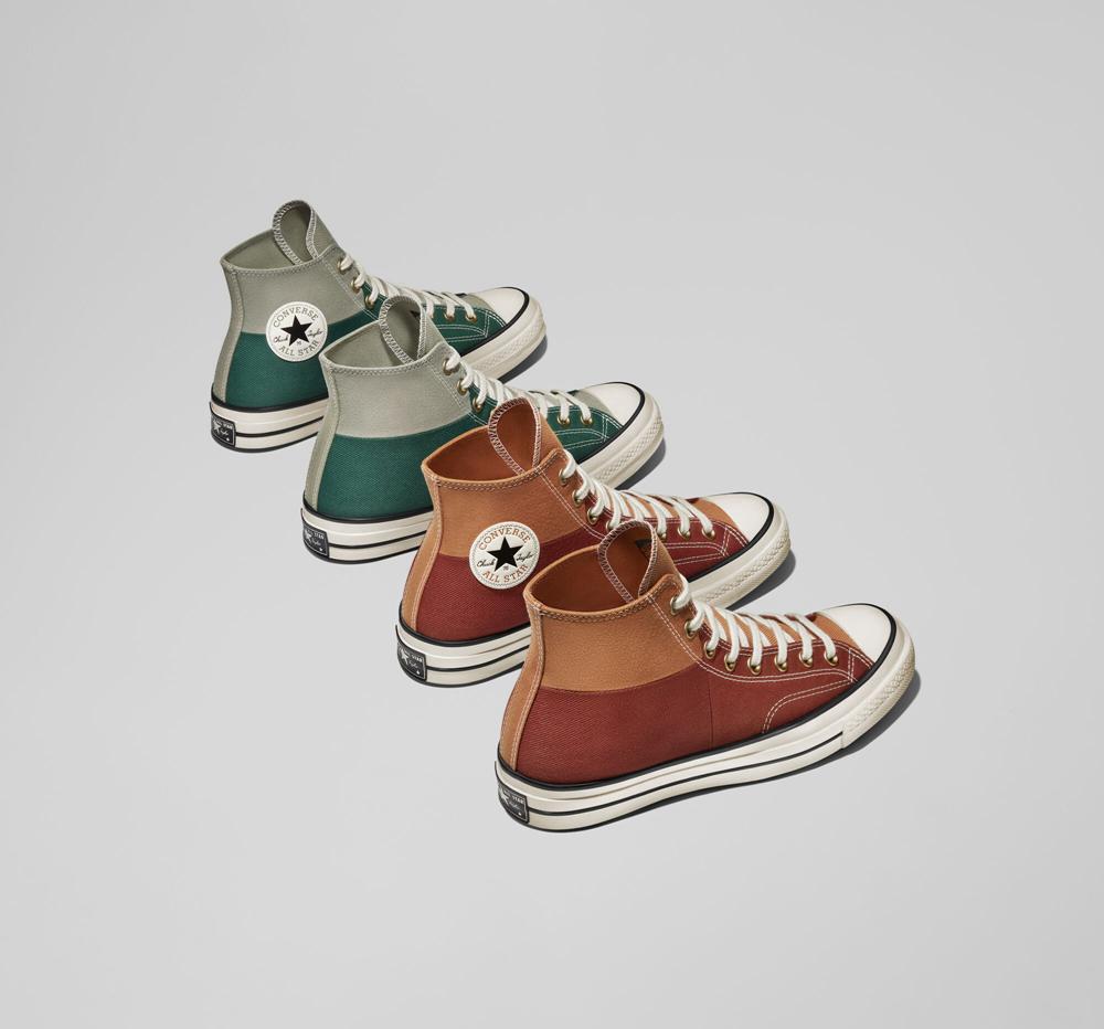 Green Light Field Surplus Women's Converse Chuck 70 Colorblocked Unisex High Tops  India |  KEFS-97246