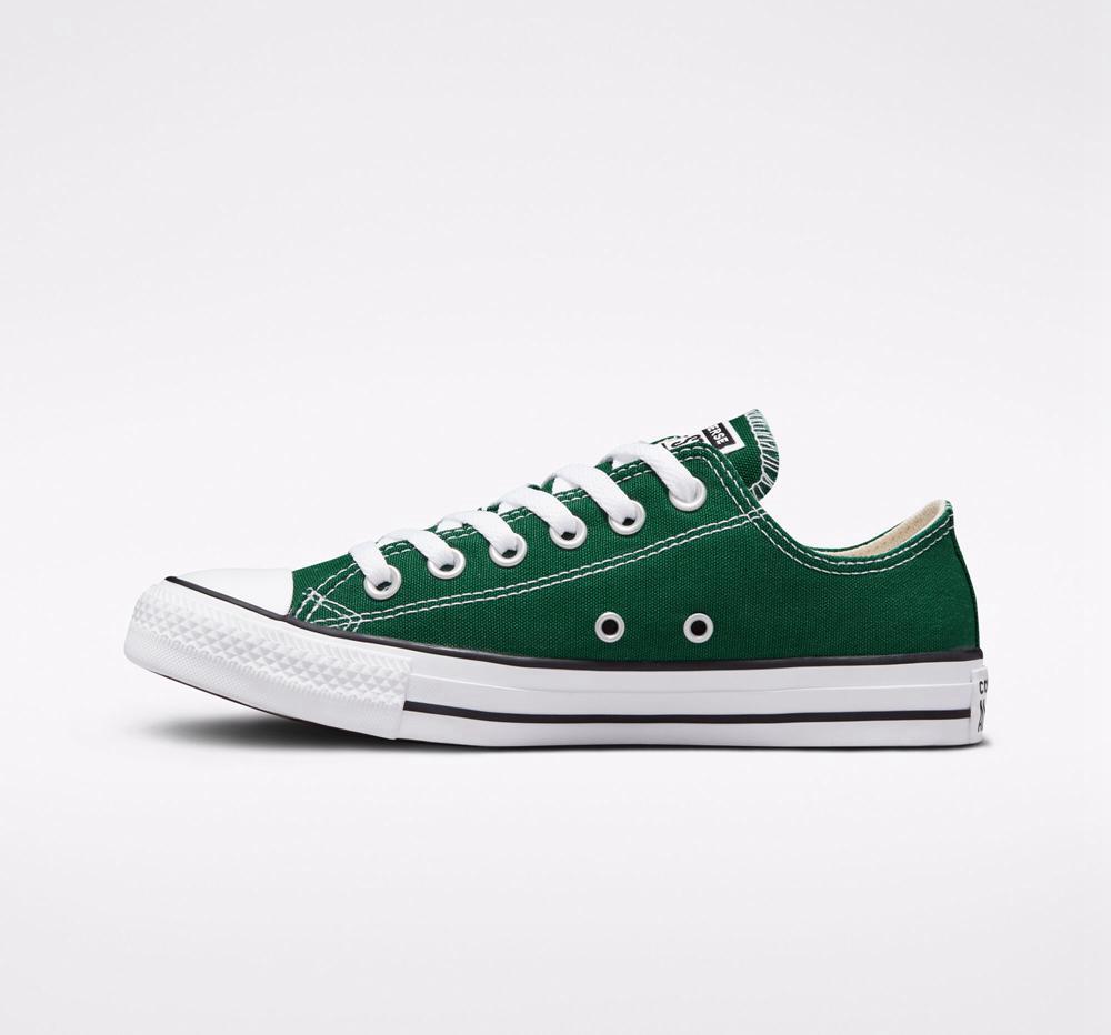 Green Midnight Clover / White / Black Men's Converse Chuck Taylor All Star Seasonal Color Unisex Low Tops  India |  XWVR-85341