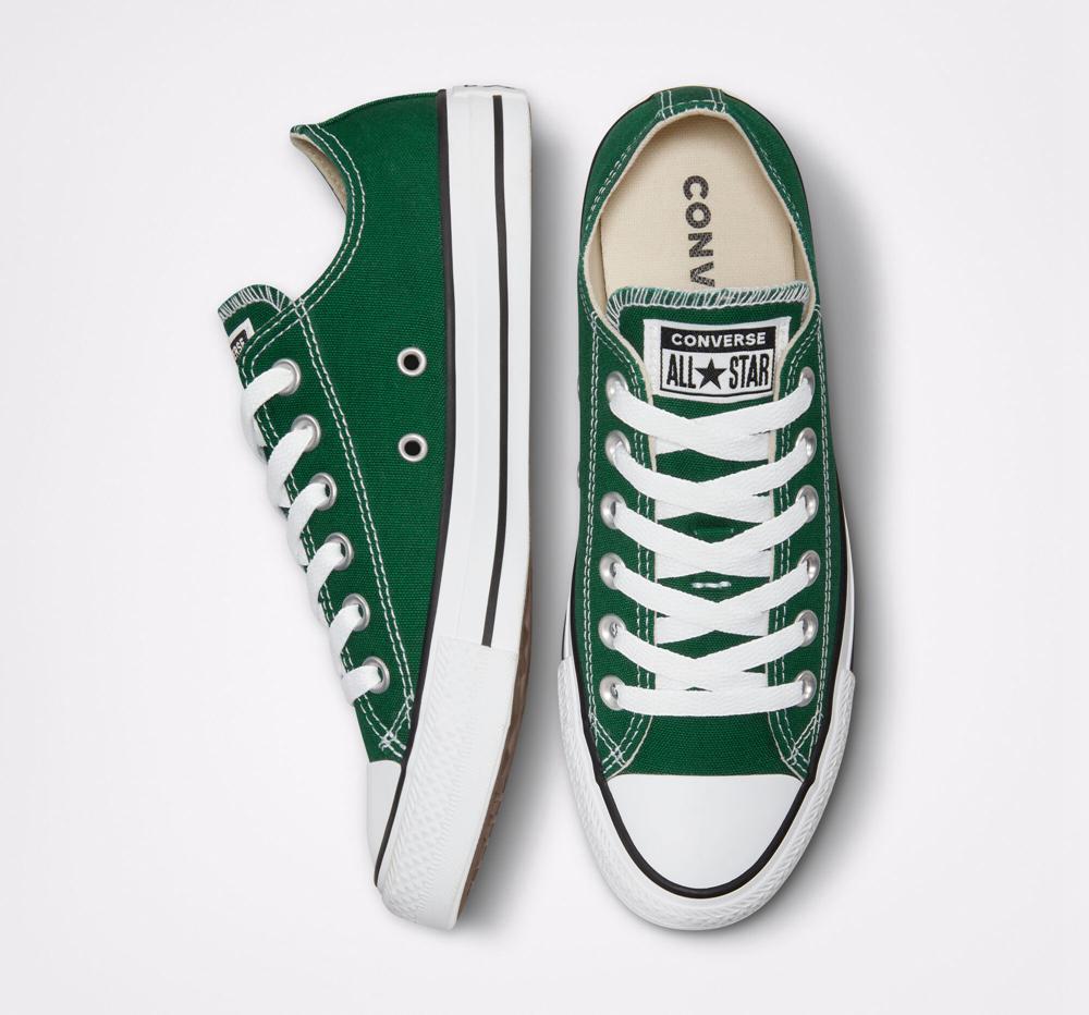 Green Midnight Clover / White / Black Men's Converse Chuck Taylor All Star Seasonal Color Unisex Low Tops  India |  XWVR-85341