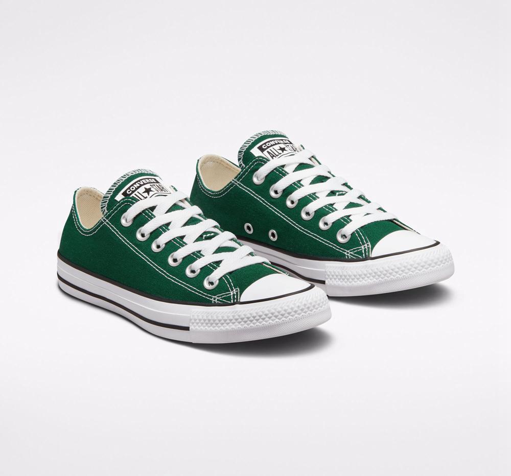 Green Midnight Clover / White / Black Men's Converse Chuck Taylor All Star Seasonal Color Unisex Low Tops  India |  XWVR-85341