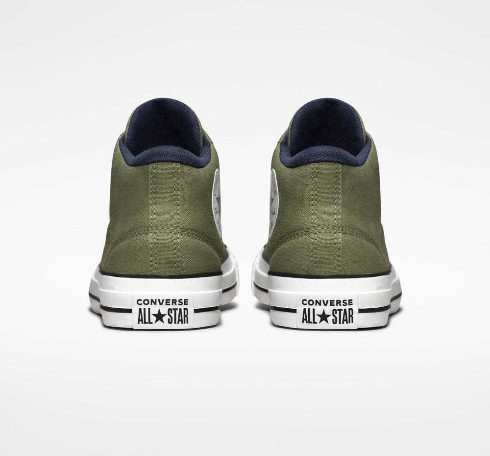 Green Utility / Obsidian / White Men's Converse Chuck Taylor All Star Malden Street Unisex Mid Low Tops  India |  MGUR-71835