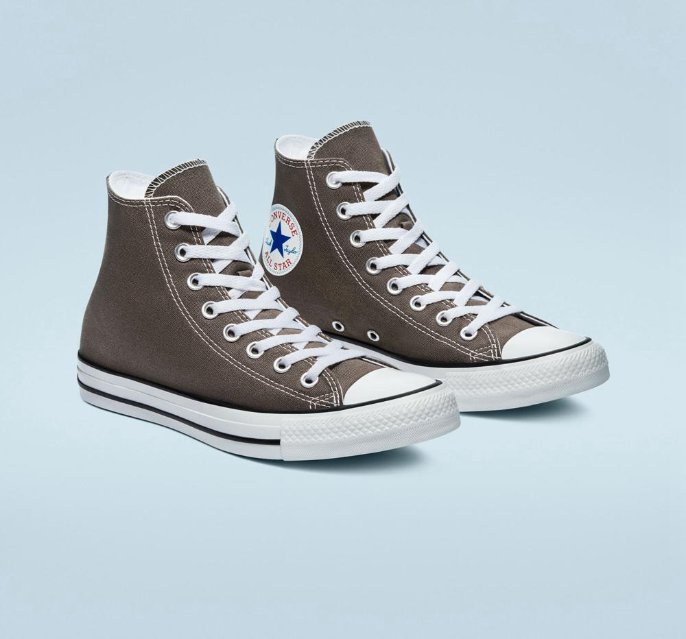 Grey Charcoal Men's Converse Chuck Taylor All Star Classic Unisex High Tops  India |  JYDO-10349