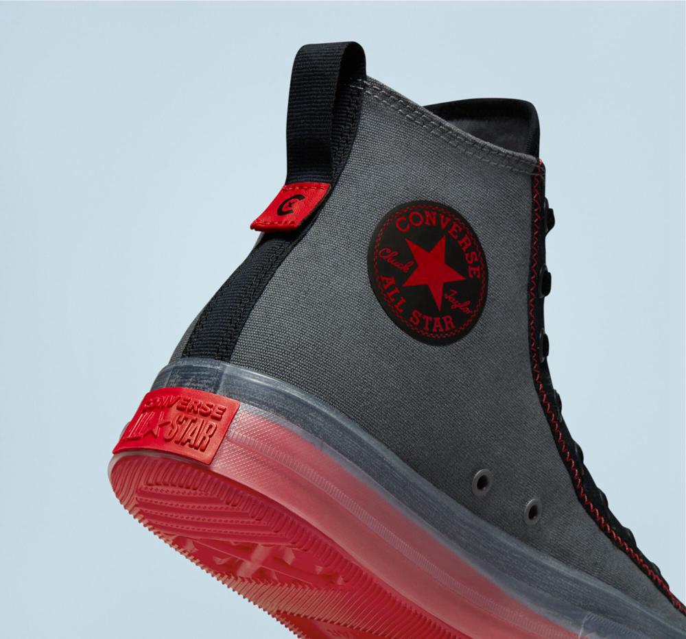 Iron Grey / Black / Red Men's Converse Chuck Taylor All Star Cx Explore Desert Sunset Unisex High Tops  India |  AXPU-86179