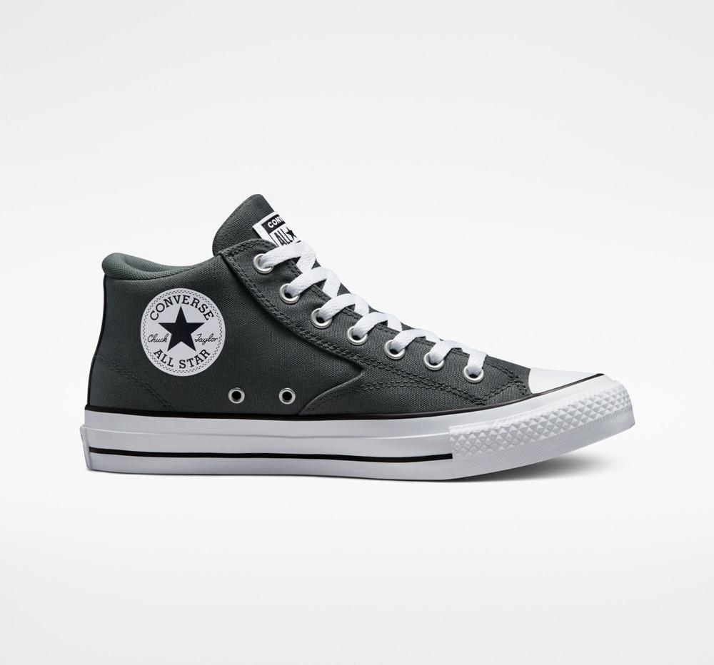 Iron Grey / White / Black Men\'s Converse Chuck Taylor All Star Malden Street Unisex Mid Low Tops  India |  BKVN-64798