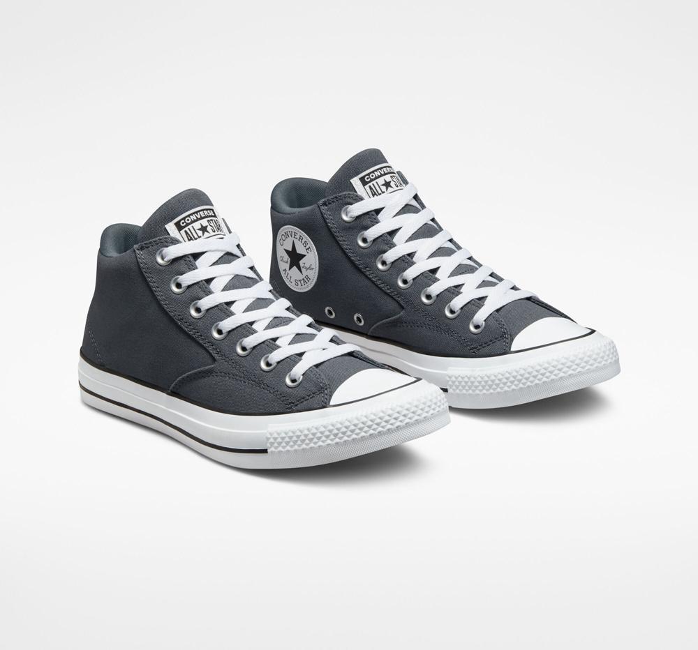 Iron Grey / White / Black Men's Converse Chuck Taylor All Star Malden Street Unisex Mid Low Tops  India |  FJSC-97285