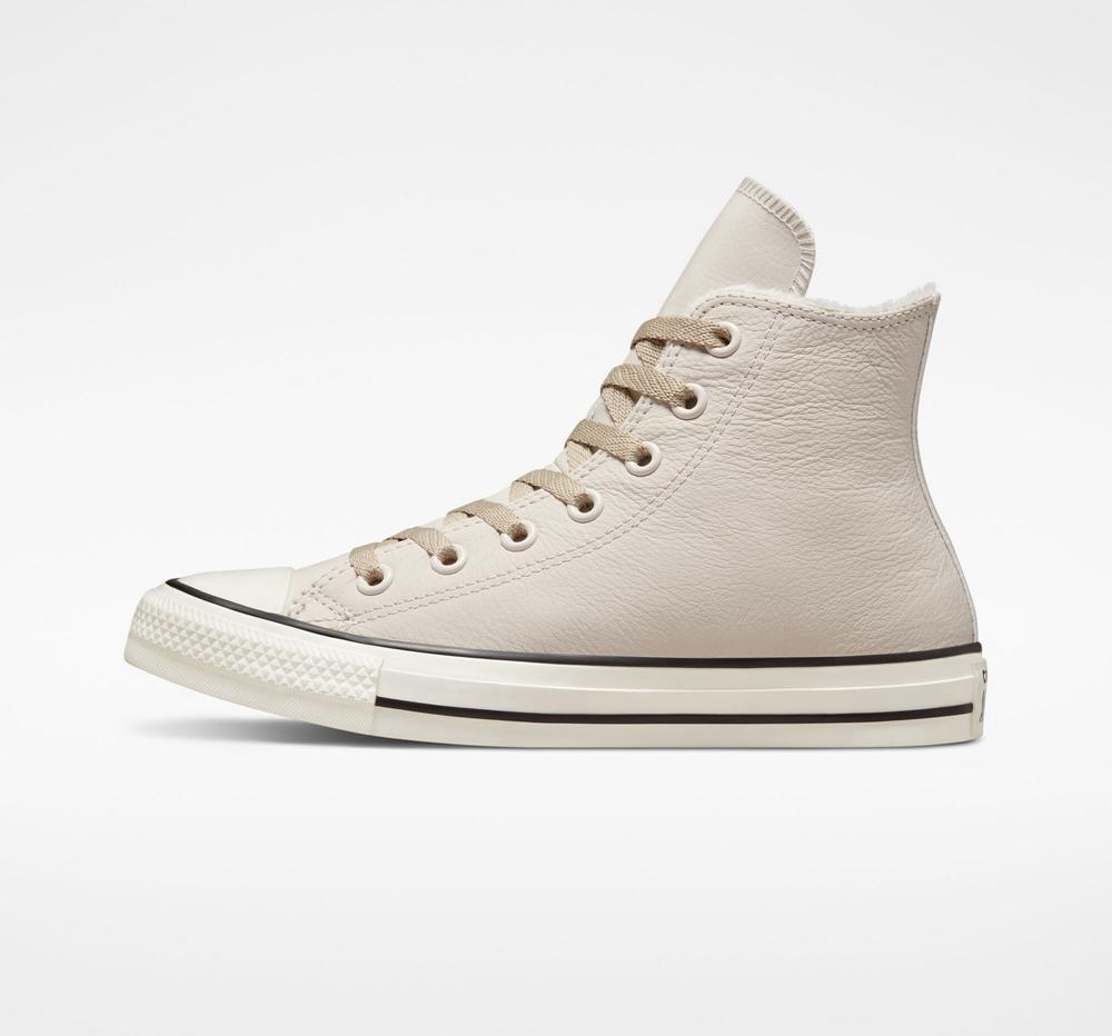 Khaki Desert Sand / Egret Men's Converse Chuck Taylor All Star Counter Climate Unisex High Tops  India |  ZGSU-24709