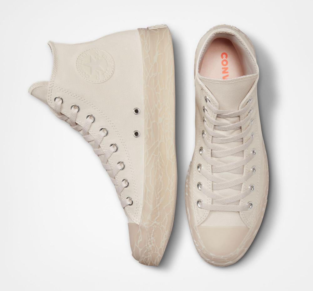 Khaki Desert Sand / Pale Putty Men's Converse Chuck Taylor All Star Cx Tonal Bark Unisex High Tops  India |  SBCD-12740