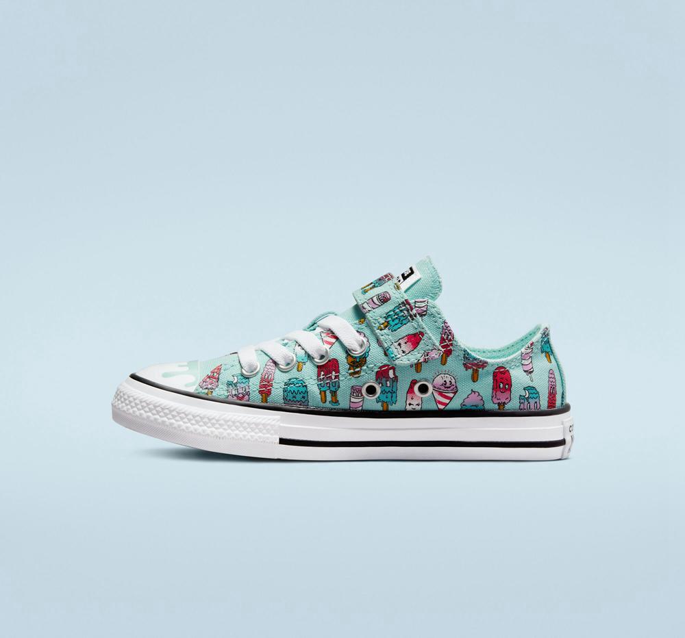 Light Dew Green / Prime Pink Girls' Converse Chuck Taylor All Star Easy On Sweet Scoops Little Kids Low Tops  India |  WIEQ-83170