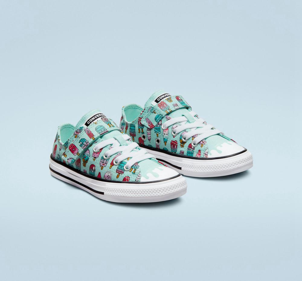 Light Dew Green / Prime Pink Girls' Converse Chuck Taylor All Star Easy On Sweet Scoops Little Kids Low Tops  India |  WIEQ-83170