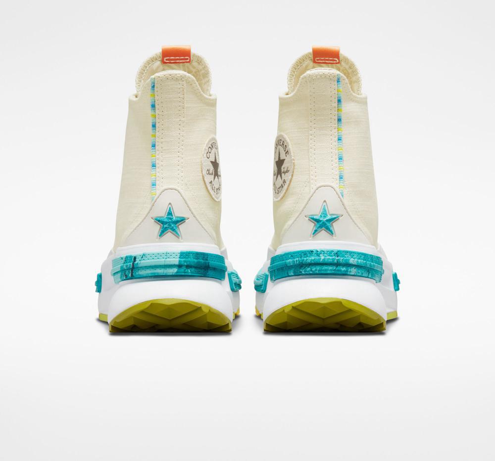 Natural Beige / Laser Lemon / Light Aqua Women's Converse Run Star Legacy Cx Mi Gente%2C Mi Alegria Unisex High Tops  India |  NEFV-01648