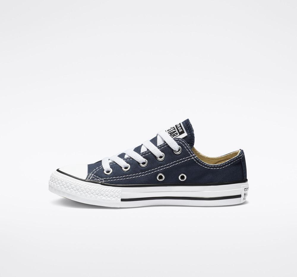 Navy Boys' Converse Chuck Taylor All Star Classic Little Kids Low Tops  India |  QRWF-53729